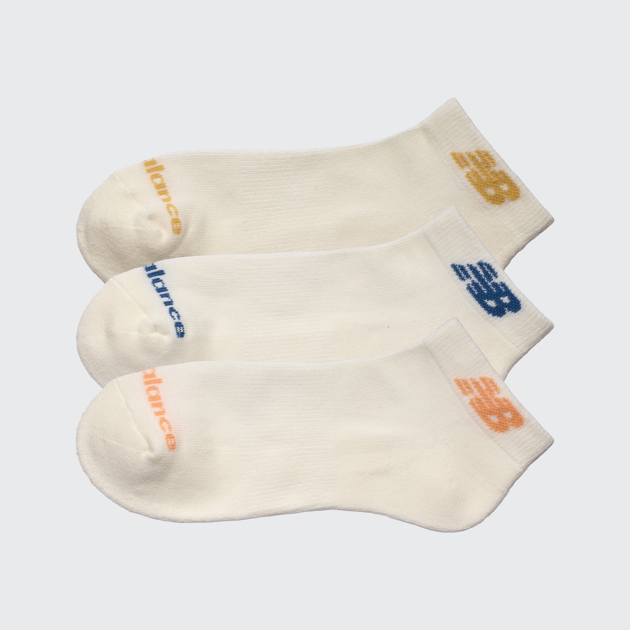 Meias Curtas Everyday - Pack 3 Pares Branco-1