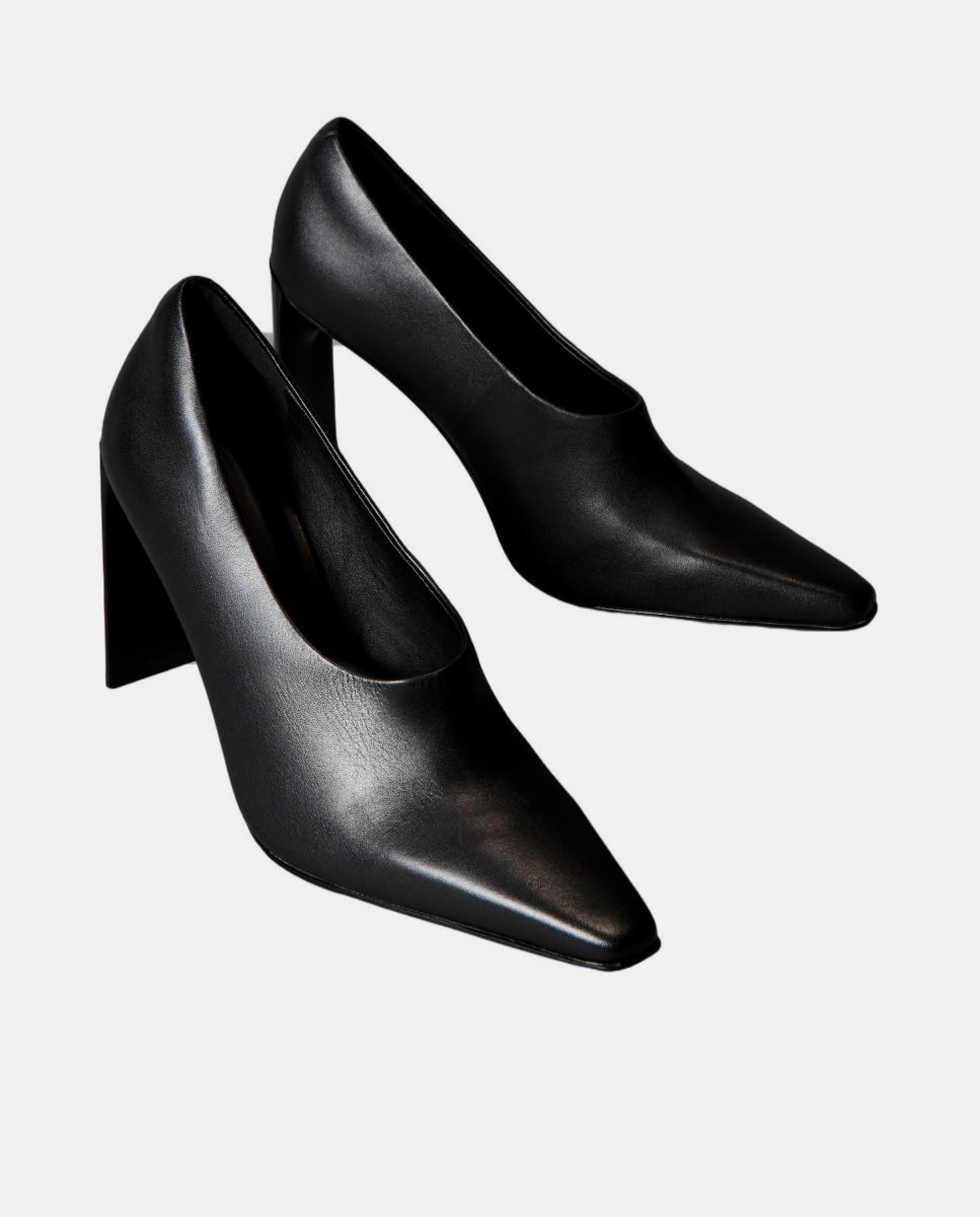 Botins em Pele com Salto Preto-2