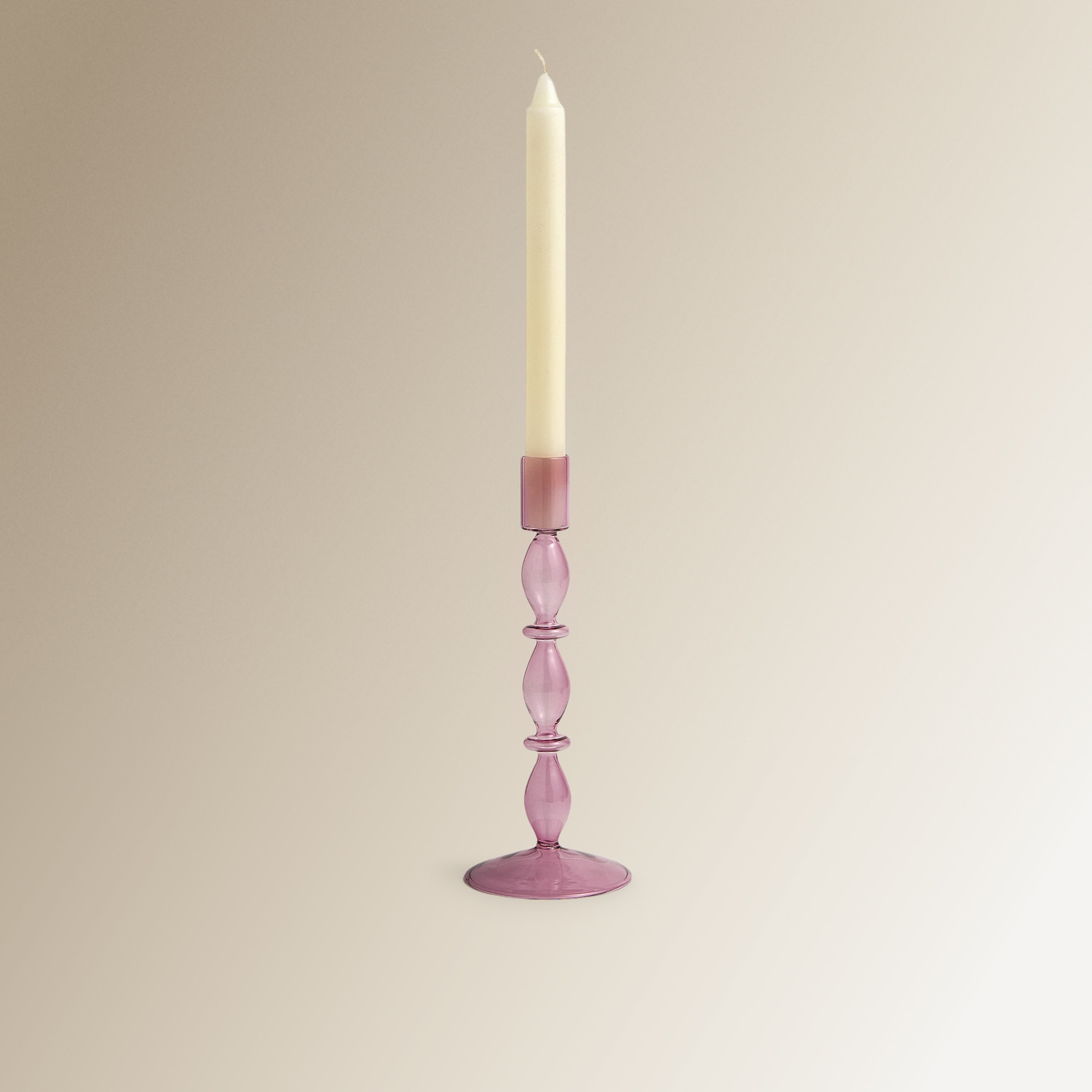 Candelabro de Vidro Fino - Roxo Roxo-2