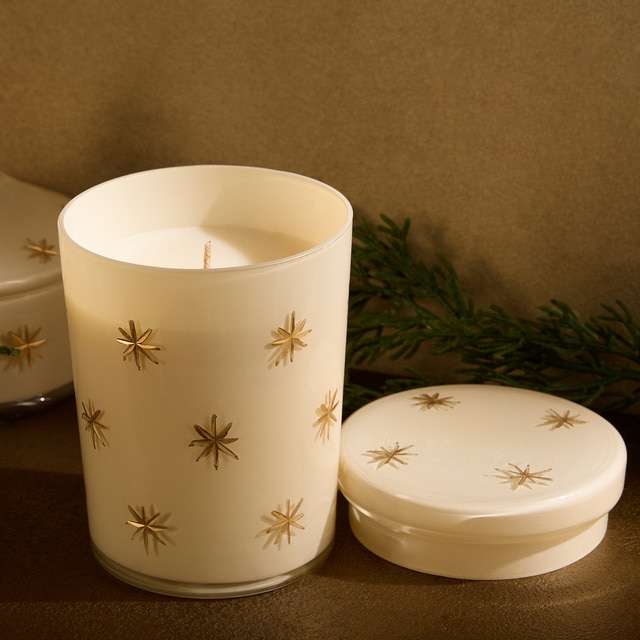 Imagem 0 de Vela em Caixa Estrelas com Fantasia Natal