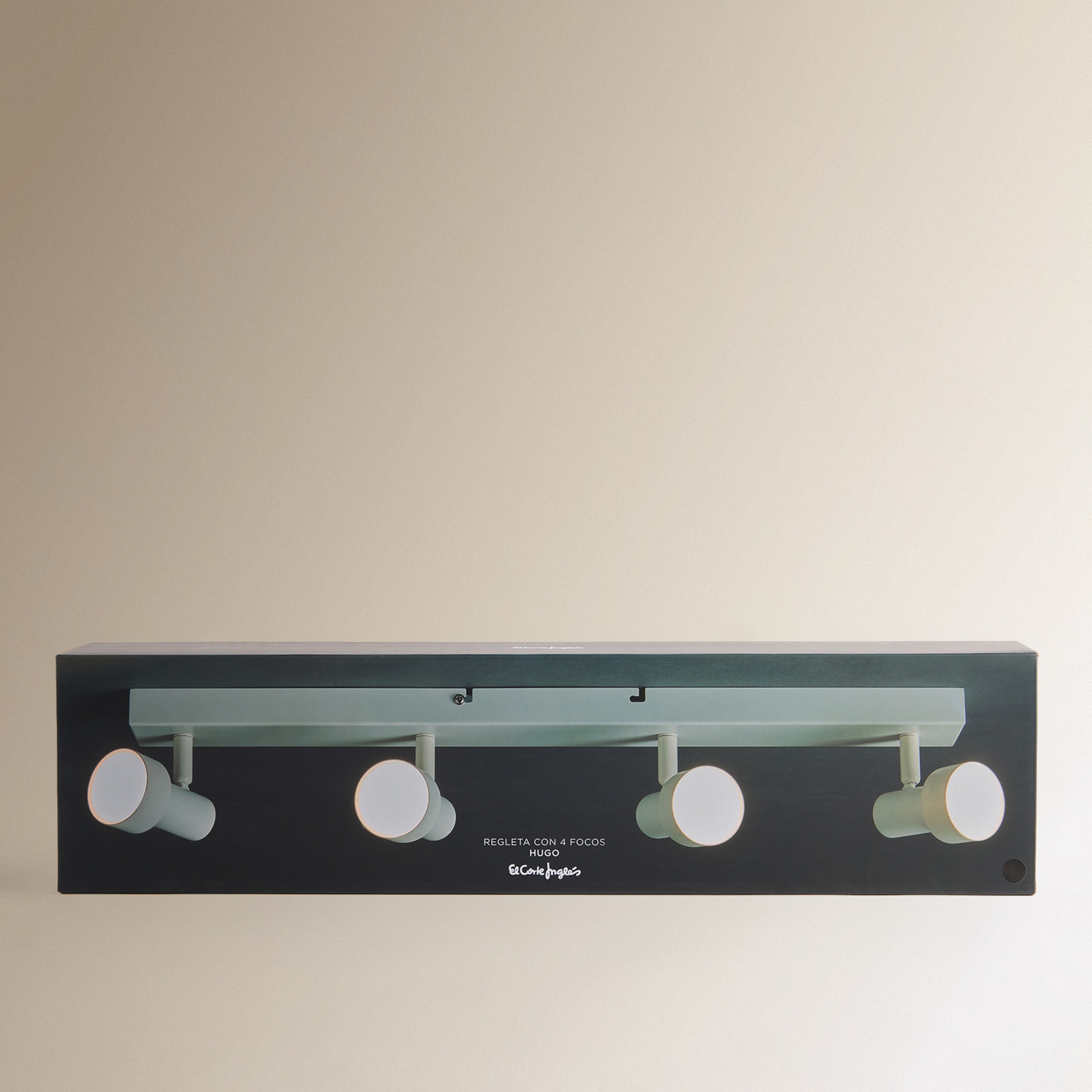 Barra com 4 Luzes LED Integradas Hugo Preto-4