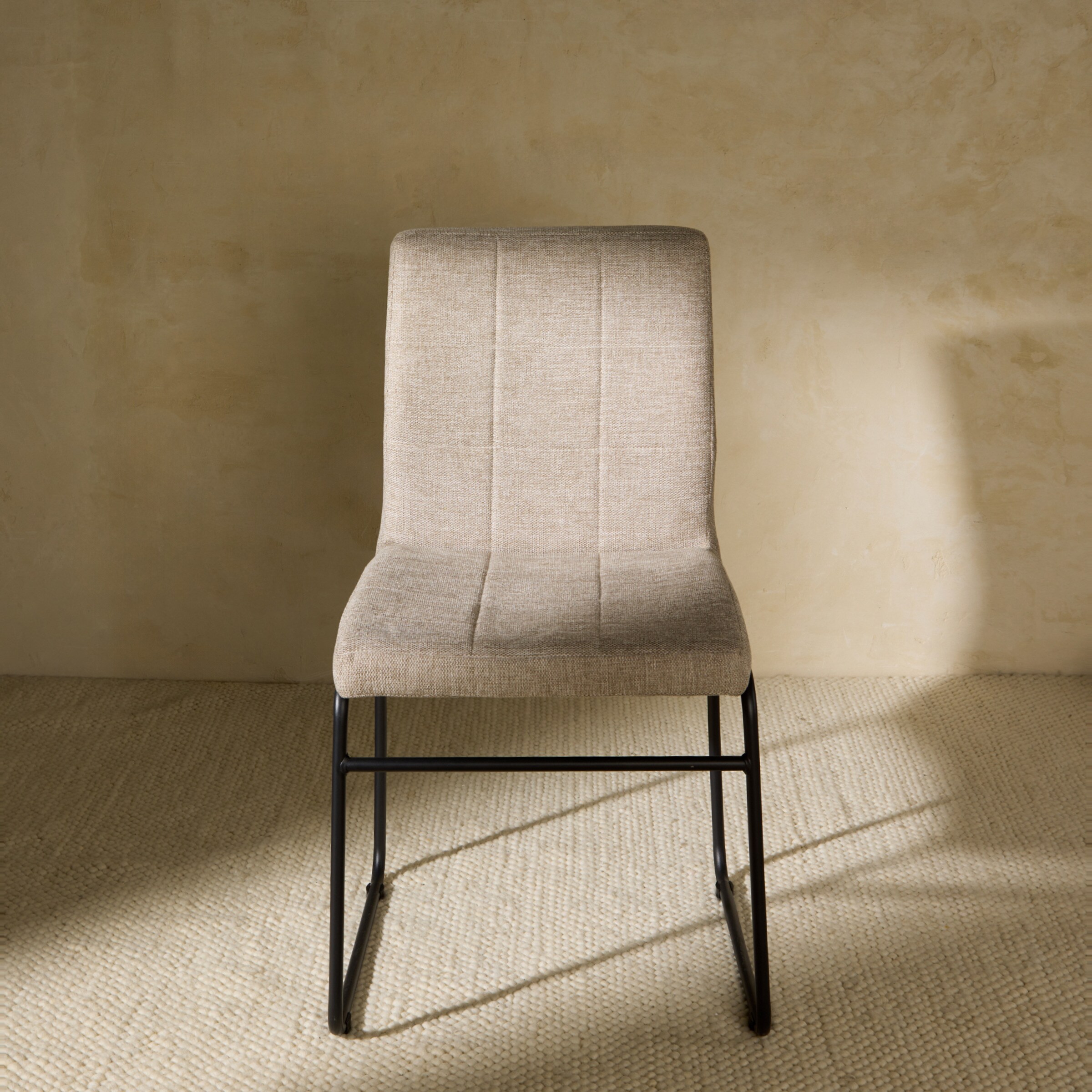 Cadeira de mesa de refeições Dakota Bege-1