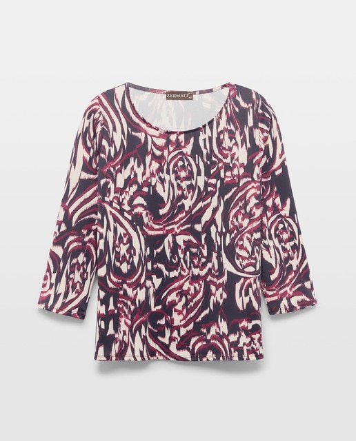 Imagen 0 de Camiseta de mujer estampada manga 3/4