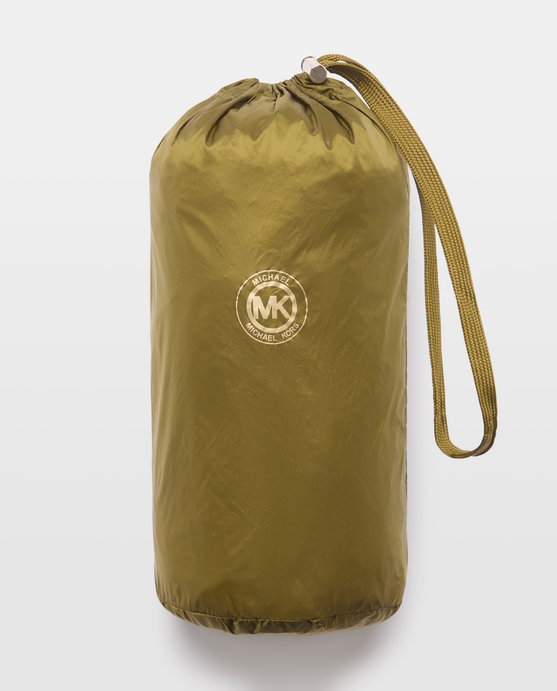 Blusão acolchoado de mulher Michael Michael Kors com capuz e fecho de correr Verde-3