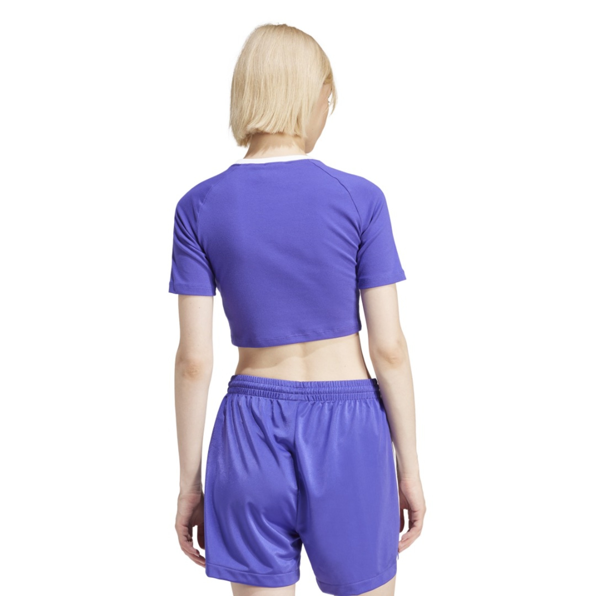 T-shirt de Mulher Baby 3 Faixas Originals Roxo-2