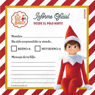 servilletas Navidad The Elf On The Shelf 33X33 cm paquete 30 unidades - Oh Yeah! Party