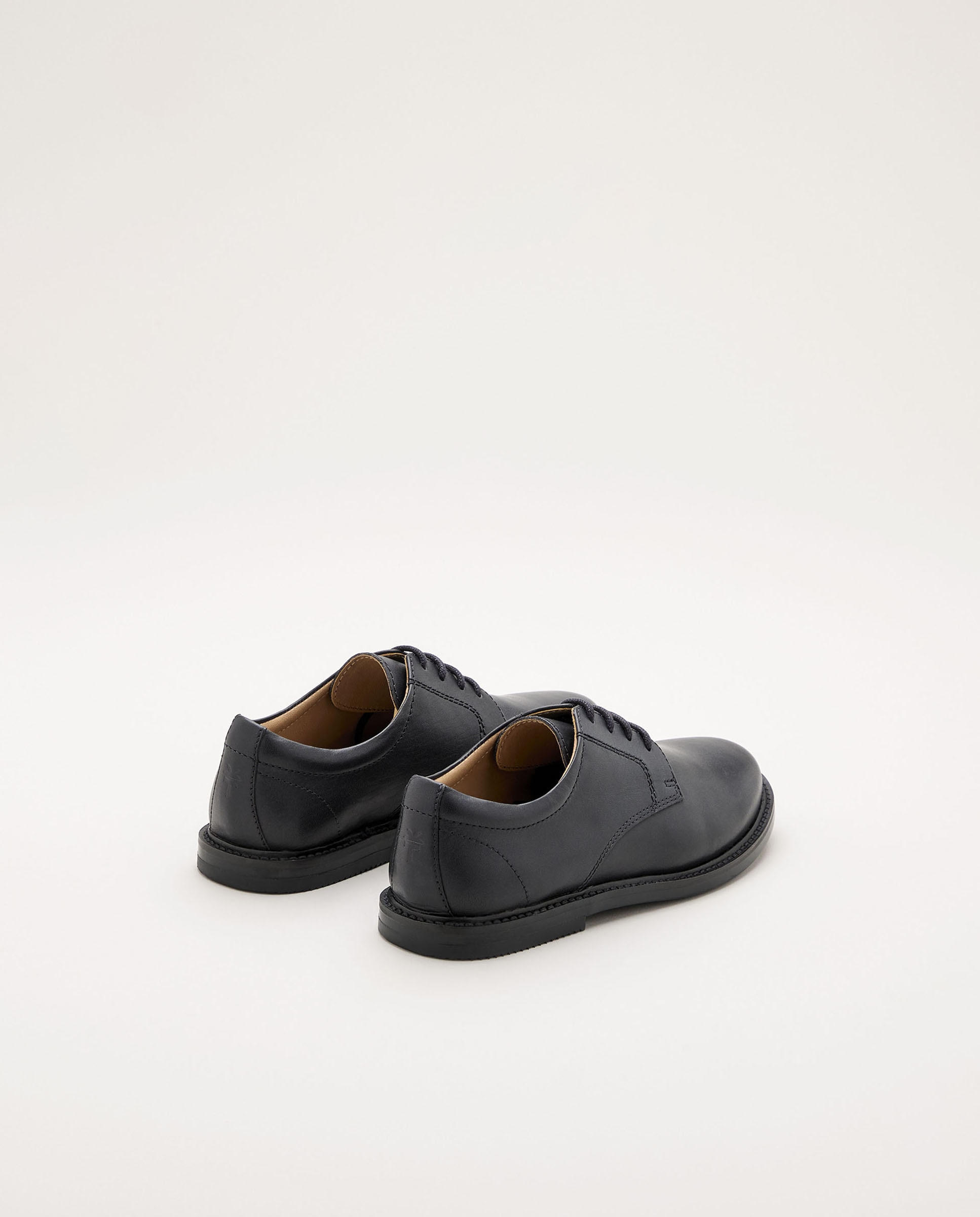 Sapatos em Pele com Atacadores Azul-marinho-3