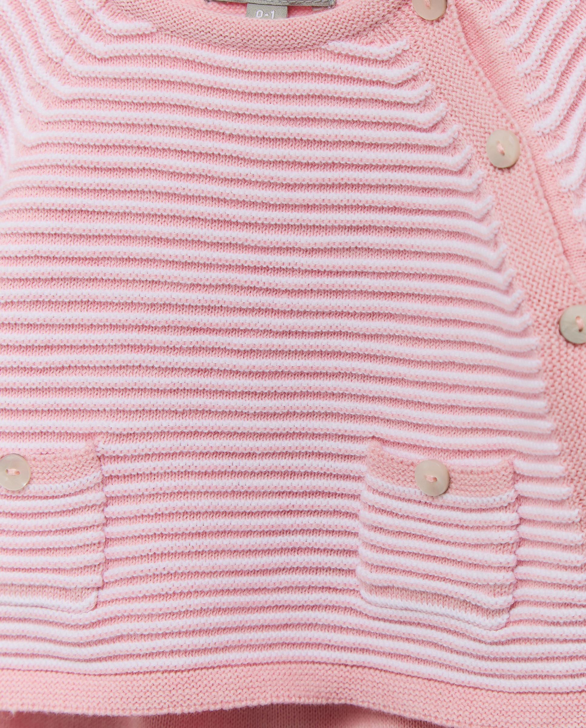 Conjunto de 2 piezas tricot con bolsillos arriba de bebé - Coconut El Corte Inglés - Rosa Rosa-4