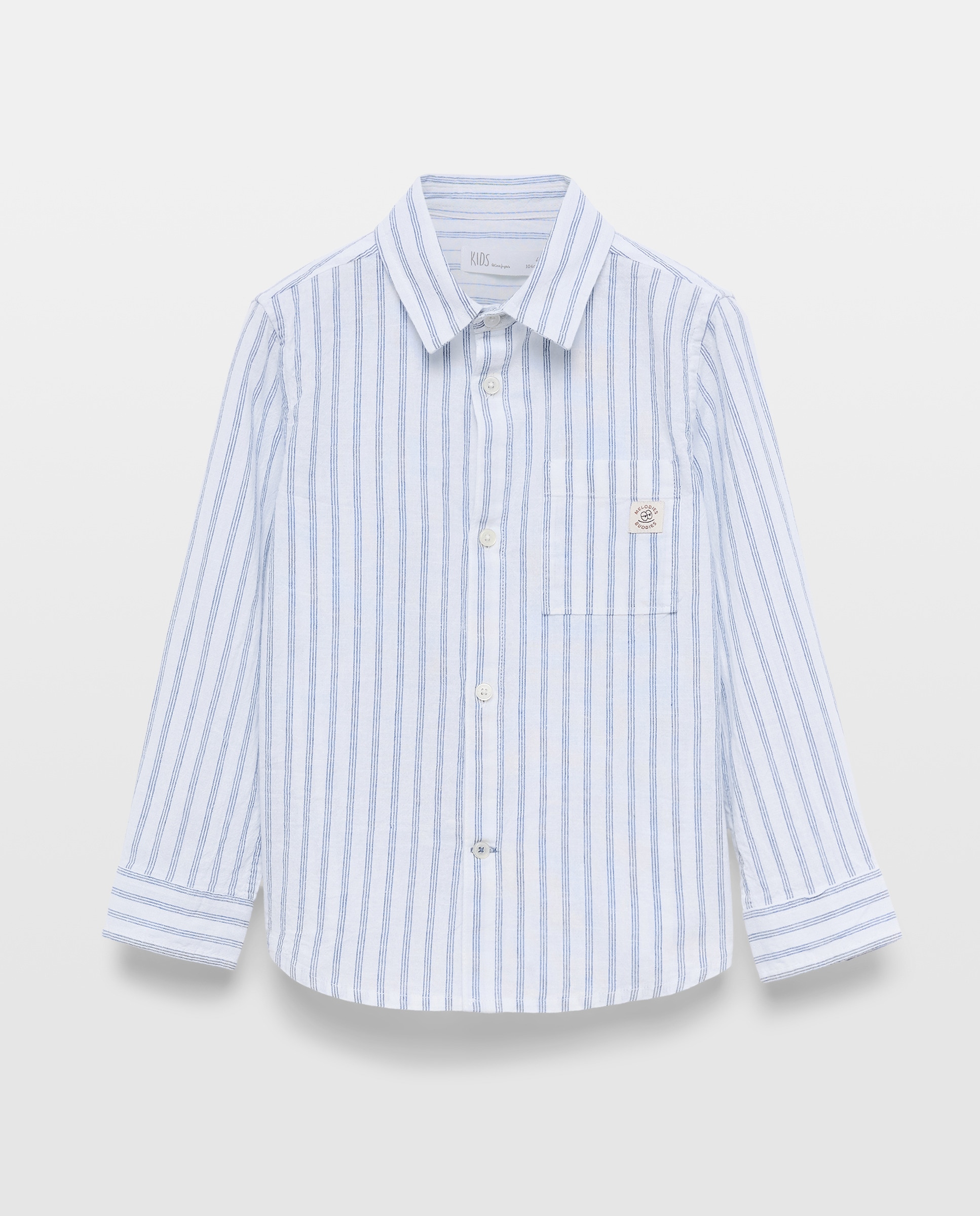 Imagem 0 de Camisa de Manga Comprida com Risca e Fantasia