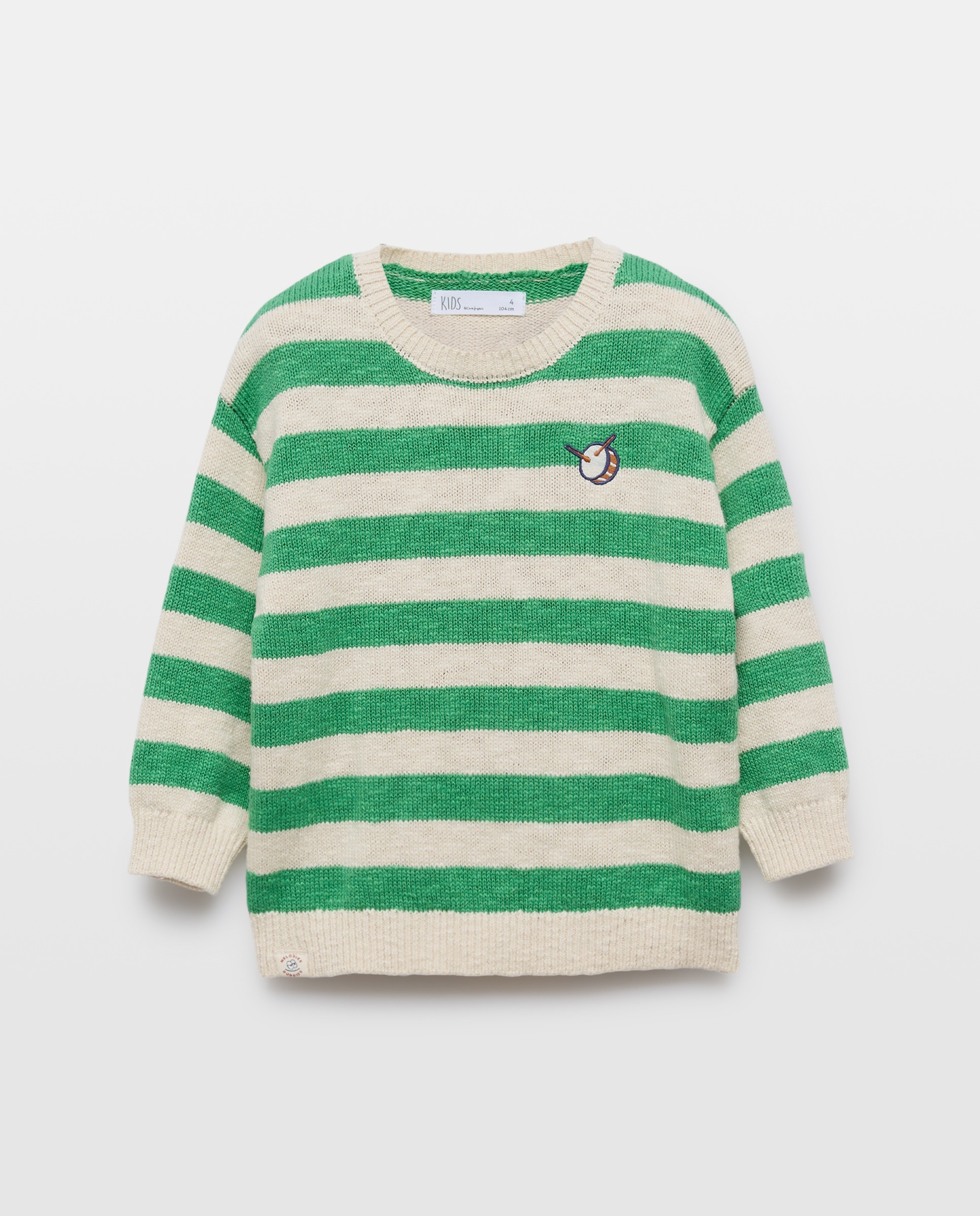 Imagem 0 de Camisola de Malha às Riscas com Colarinho de Polo