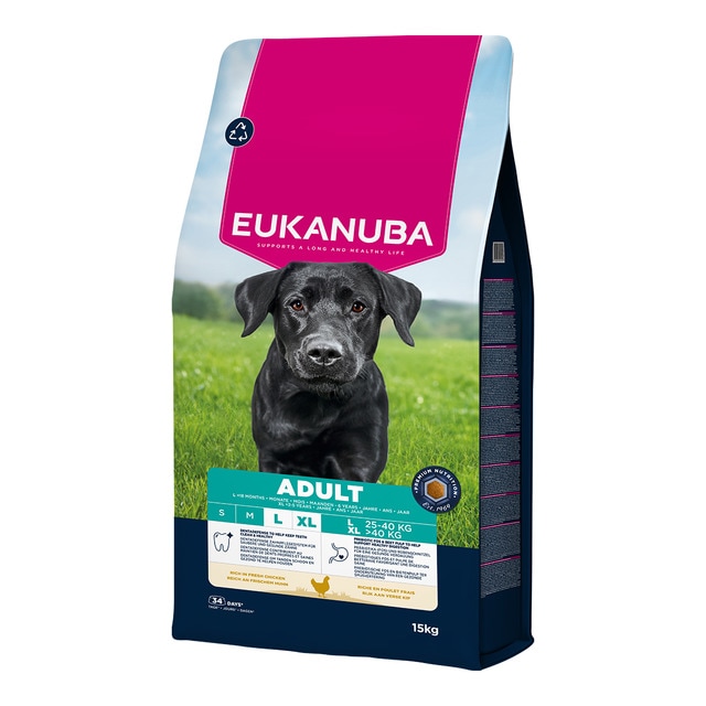 Imagen 0 de Pienso para perros adultos grandes Eukanuba pollo fresco 15 kg