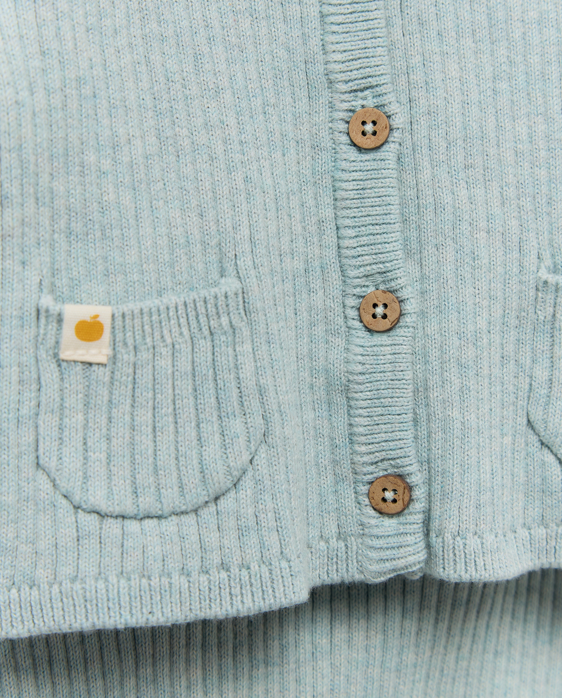 Conjunto de 2 Peças de Tricot de Bebé com Casaco Verde-4