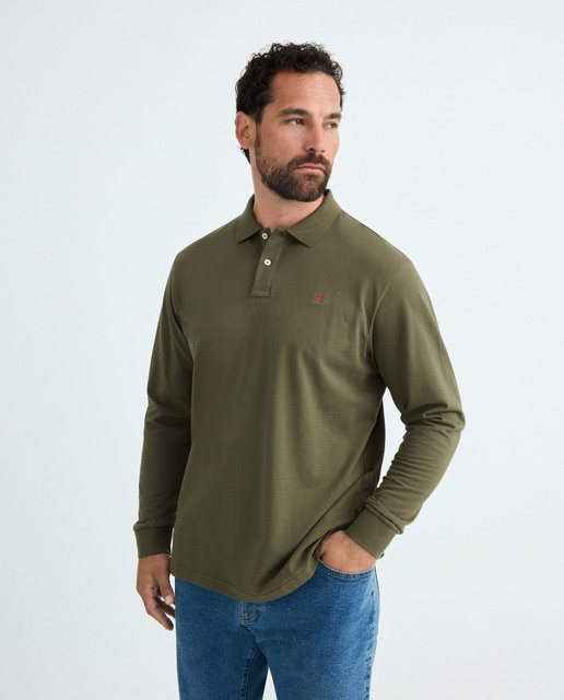 Imagem 0 de Polo de Manga Comprida com Logótipo Bordado Tamanhos Grandes