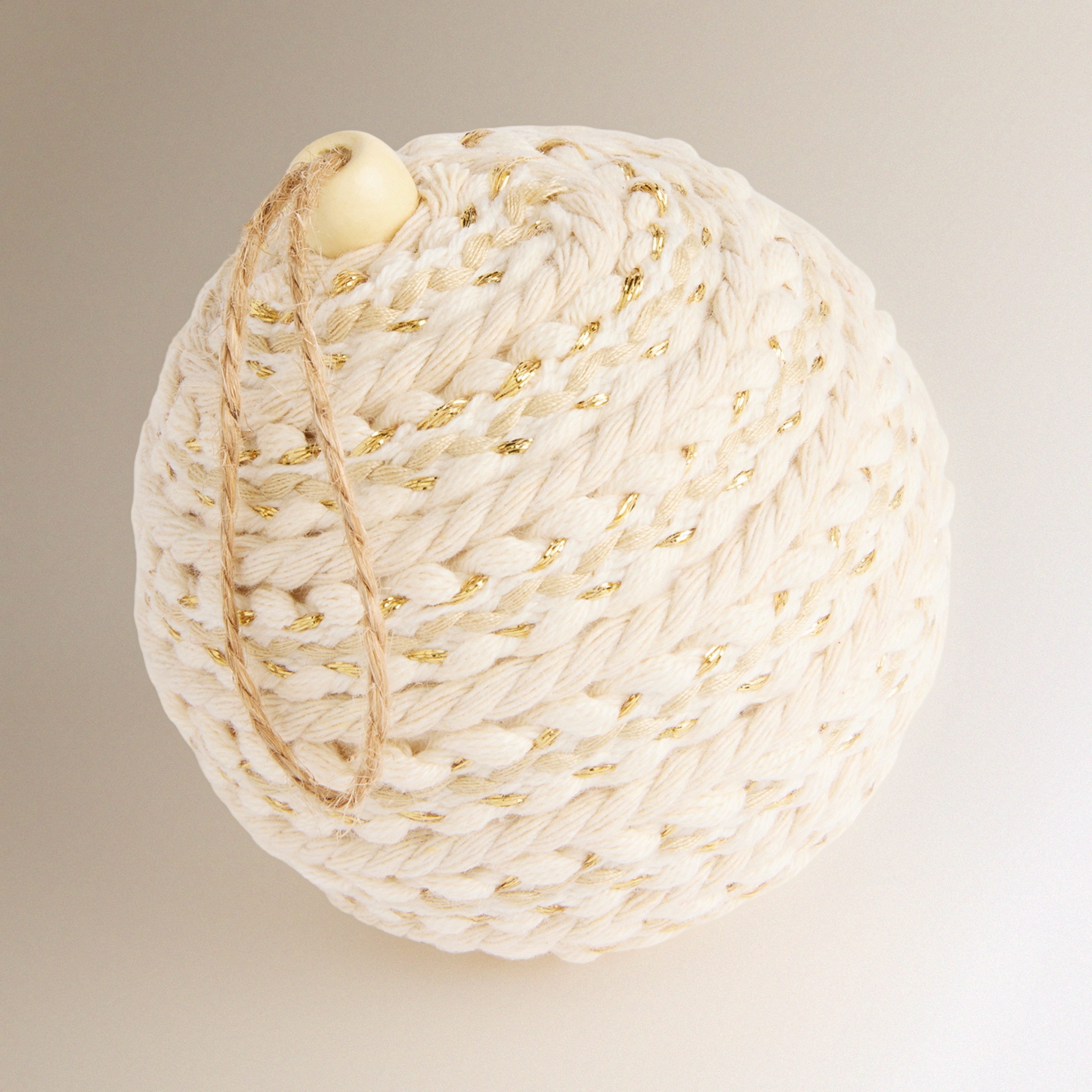 Conjunto de 4 Bolas com Cordas Branco-2
