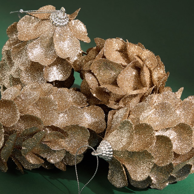 Imagen 0 de Set de 4 colgantes Piñas Glitter Navidad