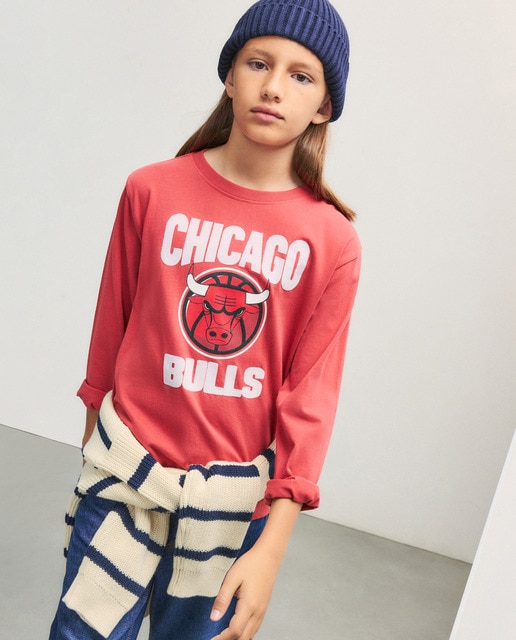 Imagen 0 de Camiseta manga larga NBA Chicago Bulls de niño