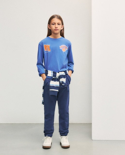 Imagen 0 de Camiseta manga larga NBA NY Knicks de niño