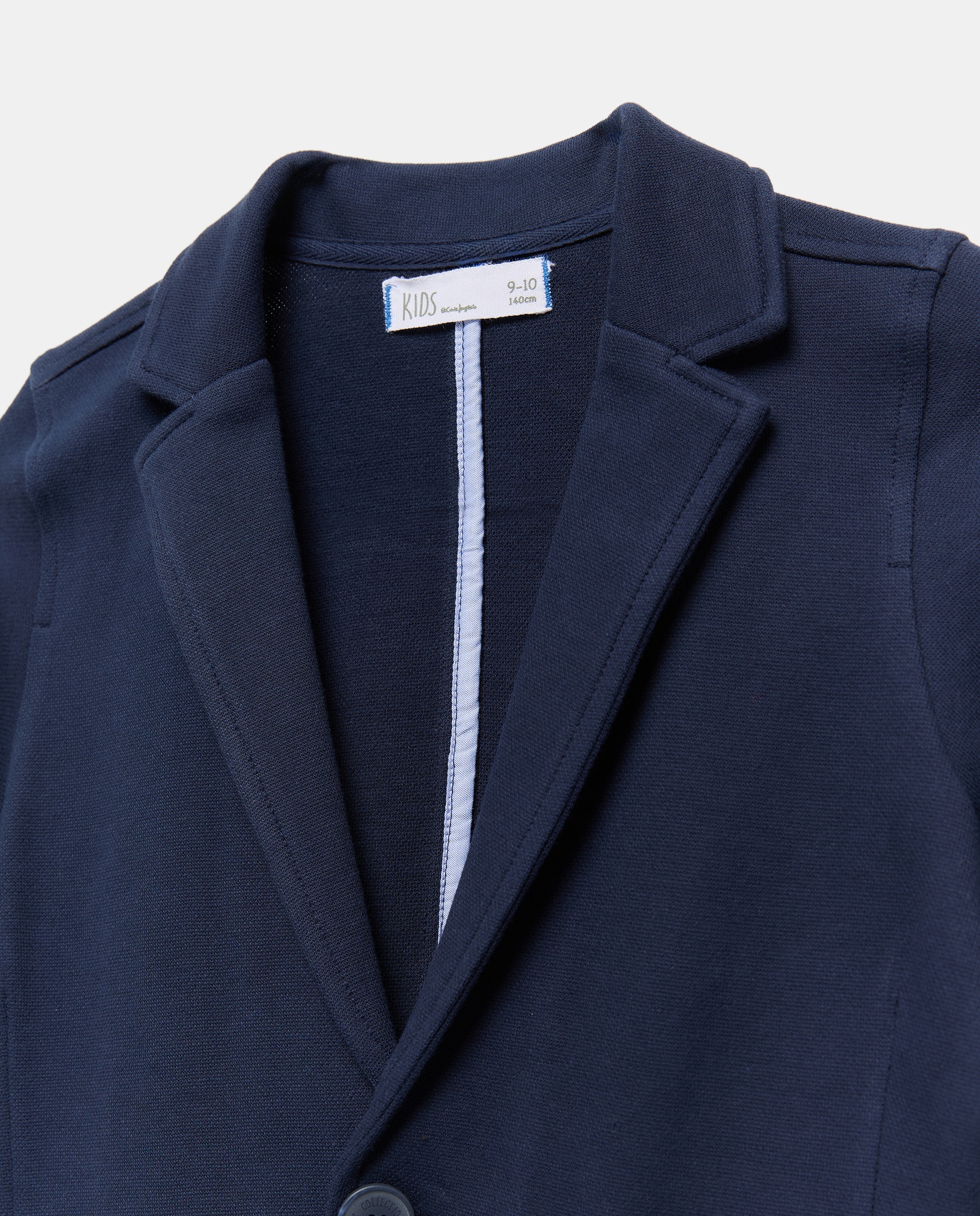 Blazer Liso Piqué Azul-marinho-6