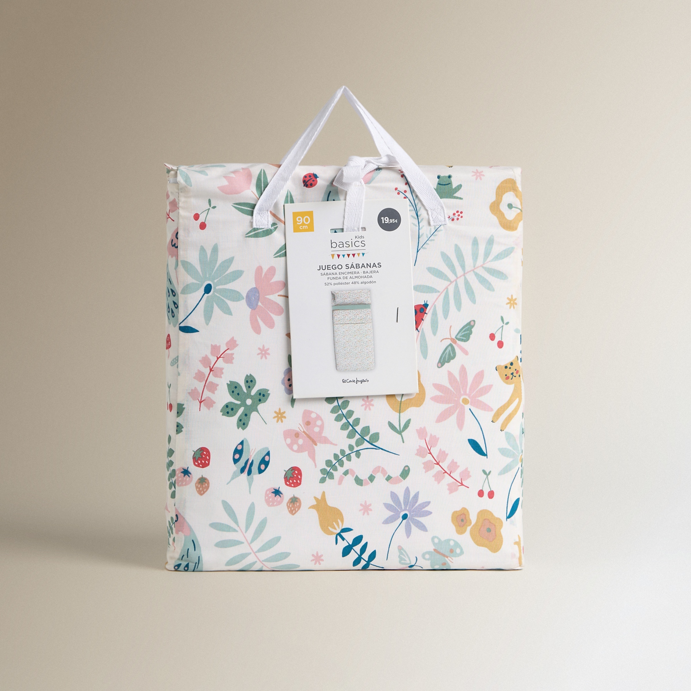 Conjunto de Lençóis com Lençol Ajustável Jardim Multicolor-7