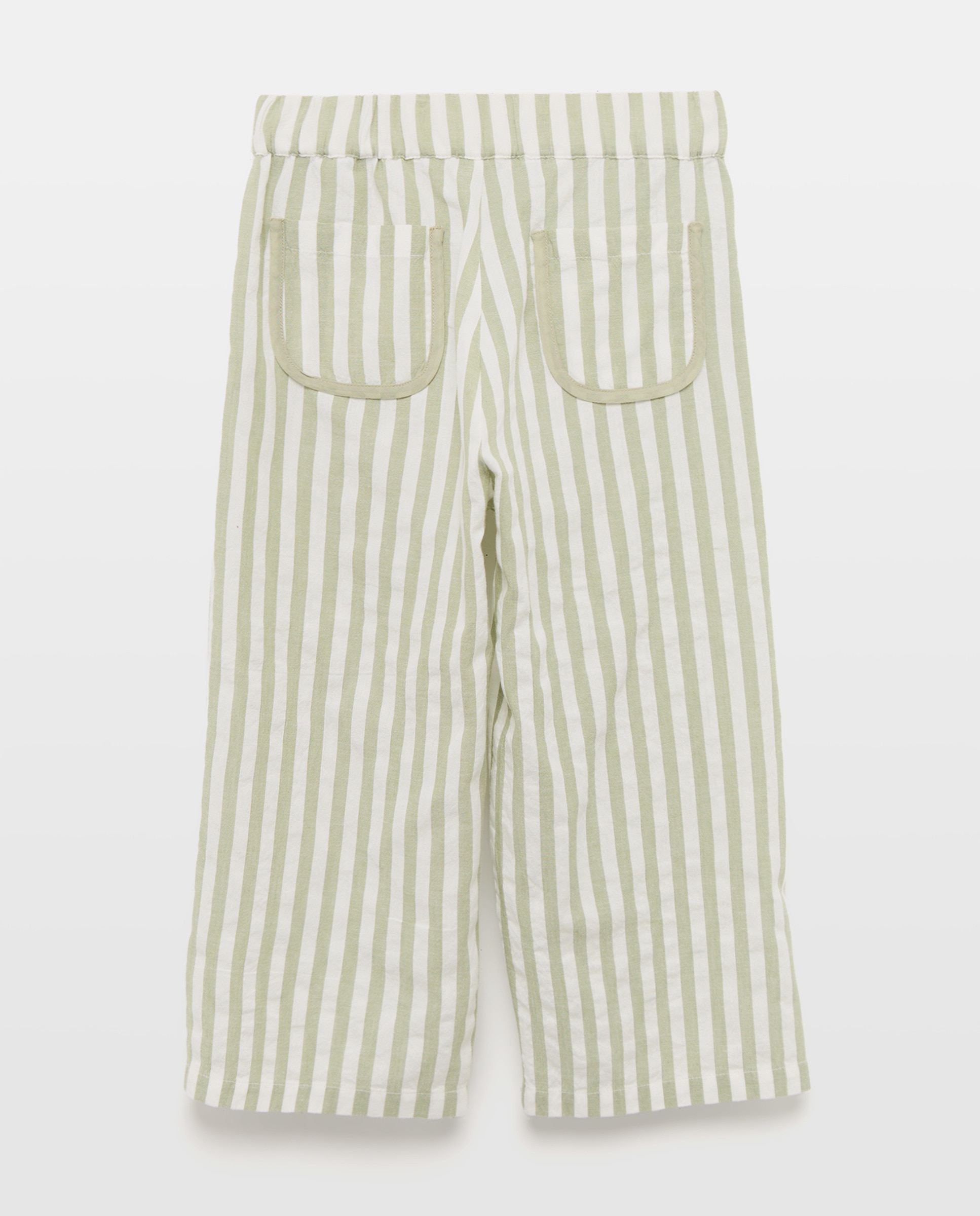Pantalón niña seersucker set 520 Kaki-2