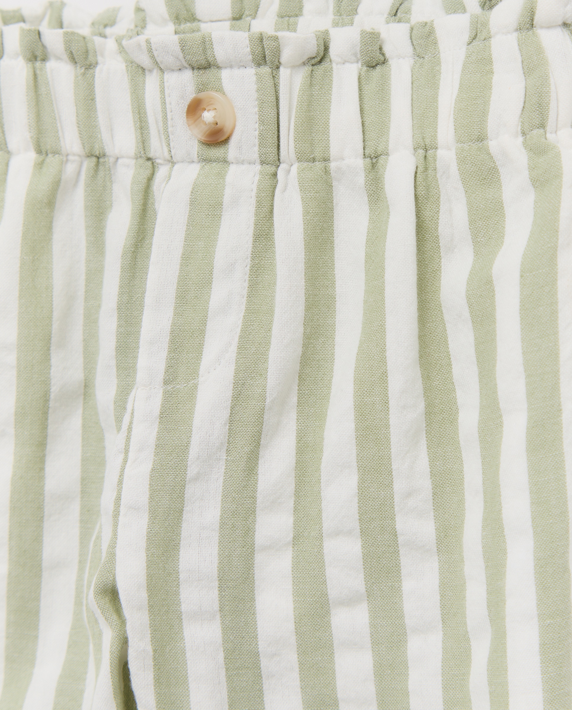 Pantalón bebé niña seersucker set 520 Kaki-3