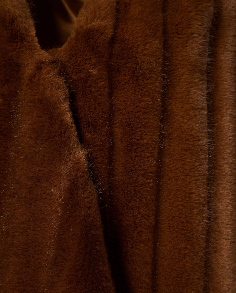 Estola de Pelo Liso Castanho-claro-5