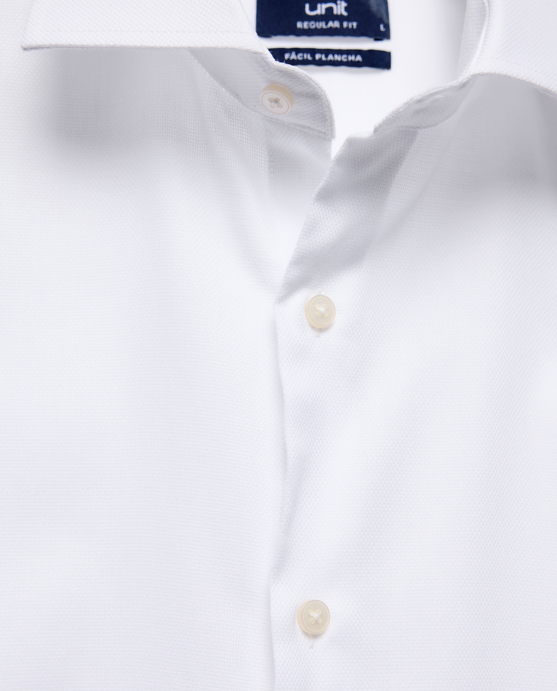 Camisa vestir hombre estructura classic fit Blanco-5