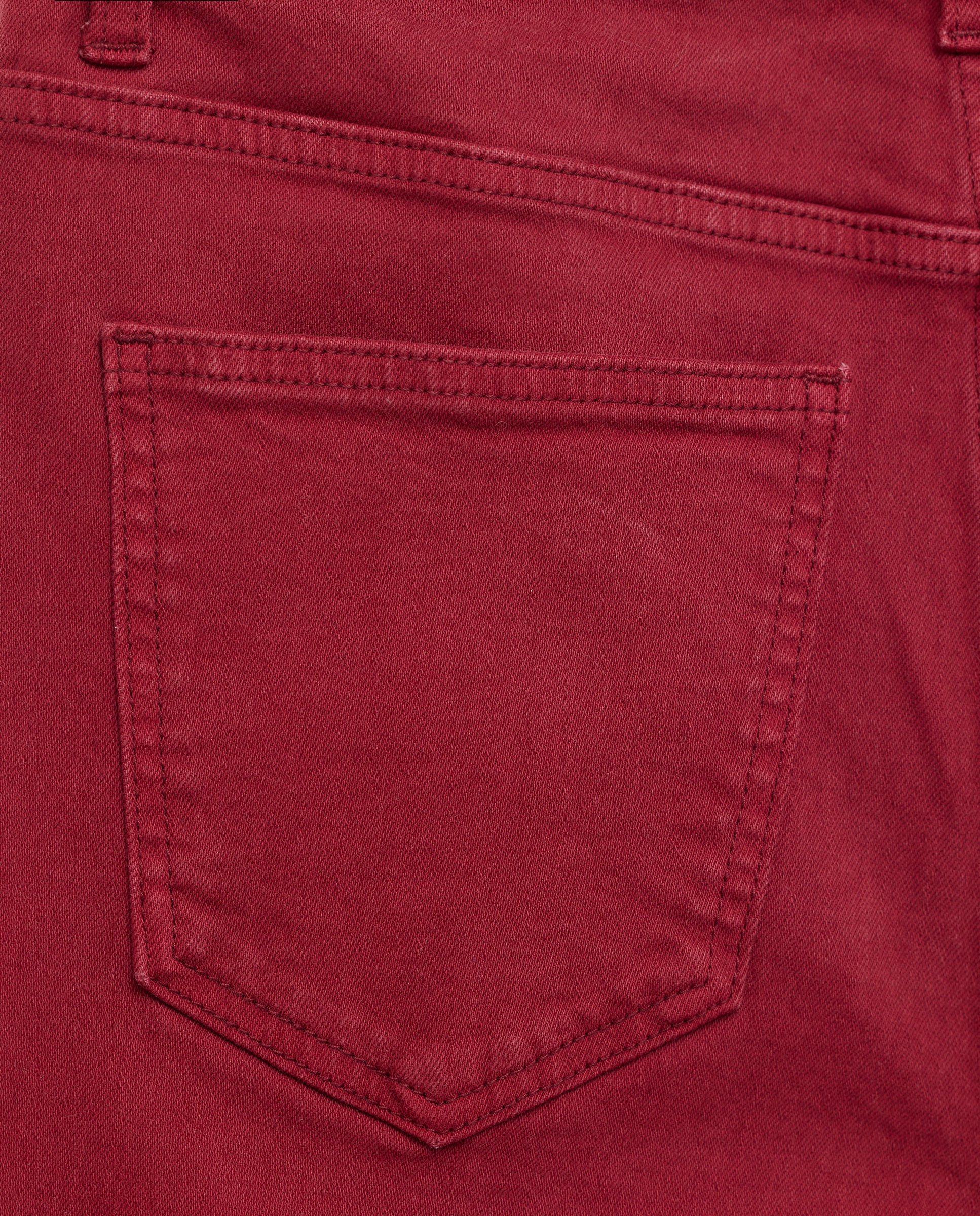 Pantalón de mujer cropped flare desflecado Rojo-5