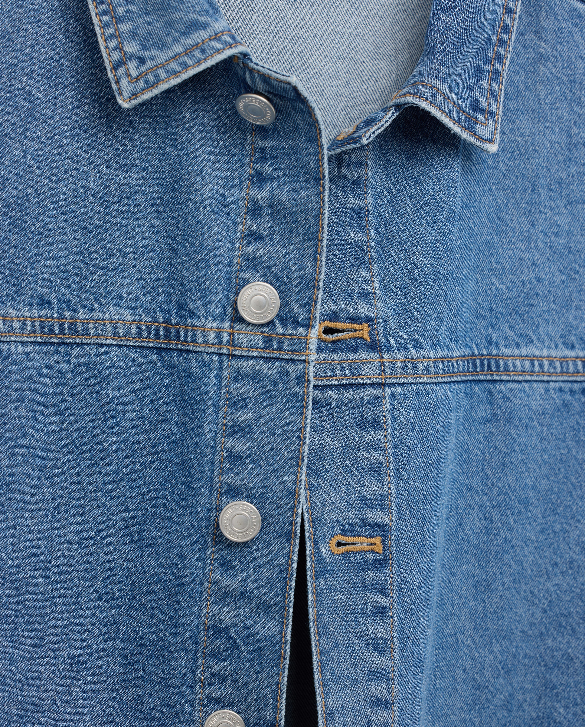 Chaqueta de mujer vaquera total look Azul pálido-5