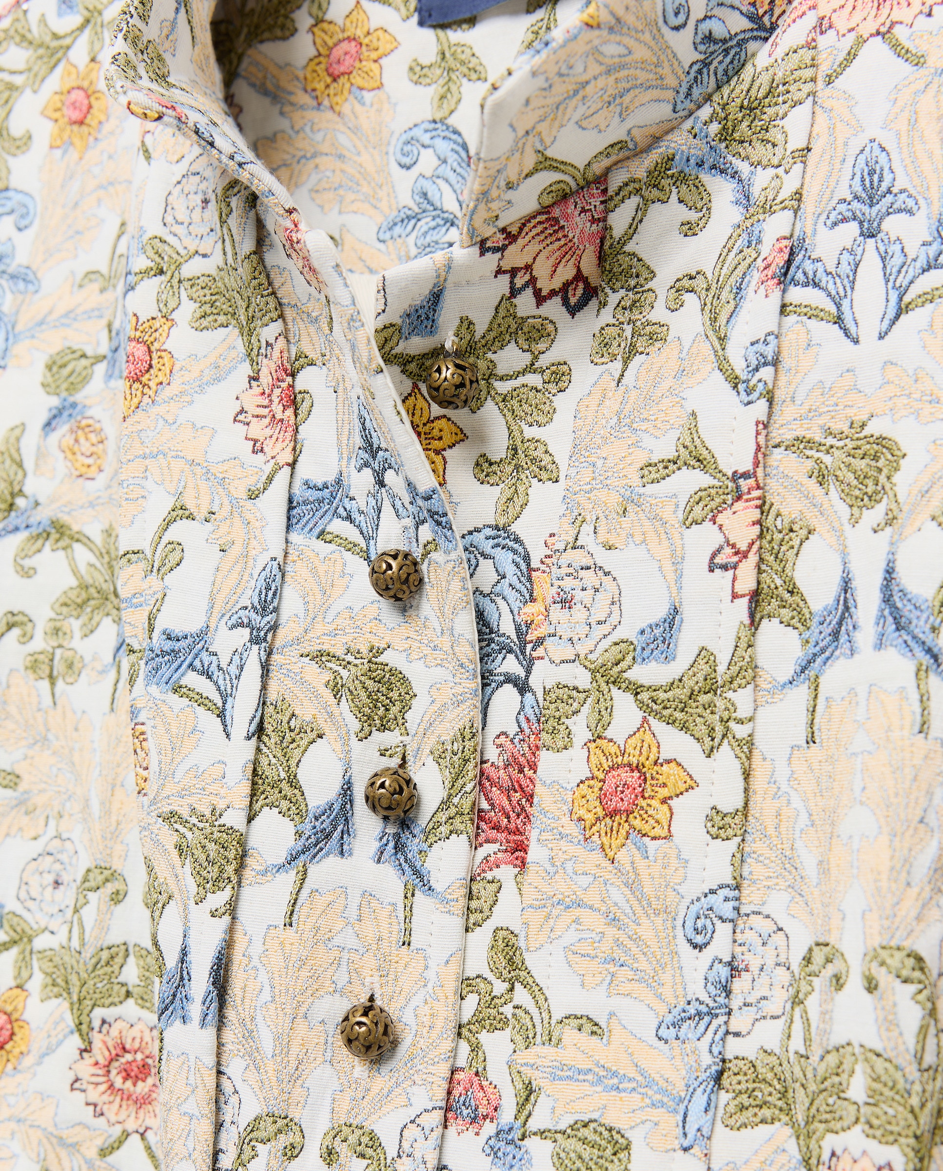 Casaco Curto com Jacquard Verde-6