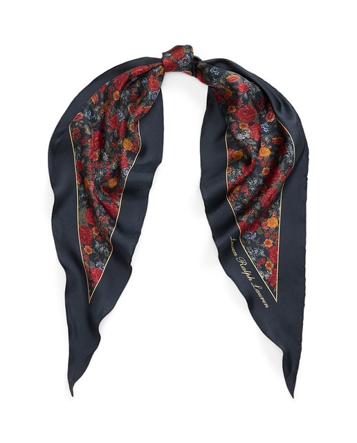 Imagen 0 de Pañuelo de mujer de seda con flores