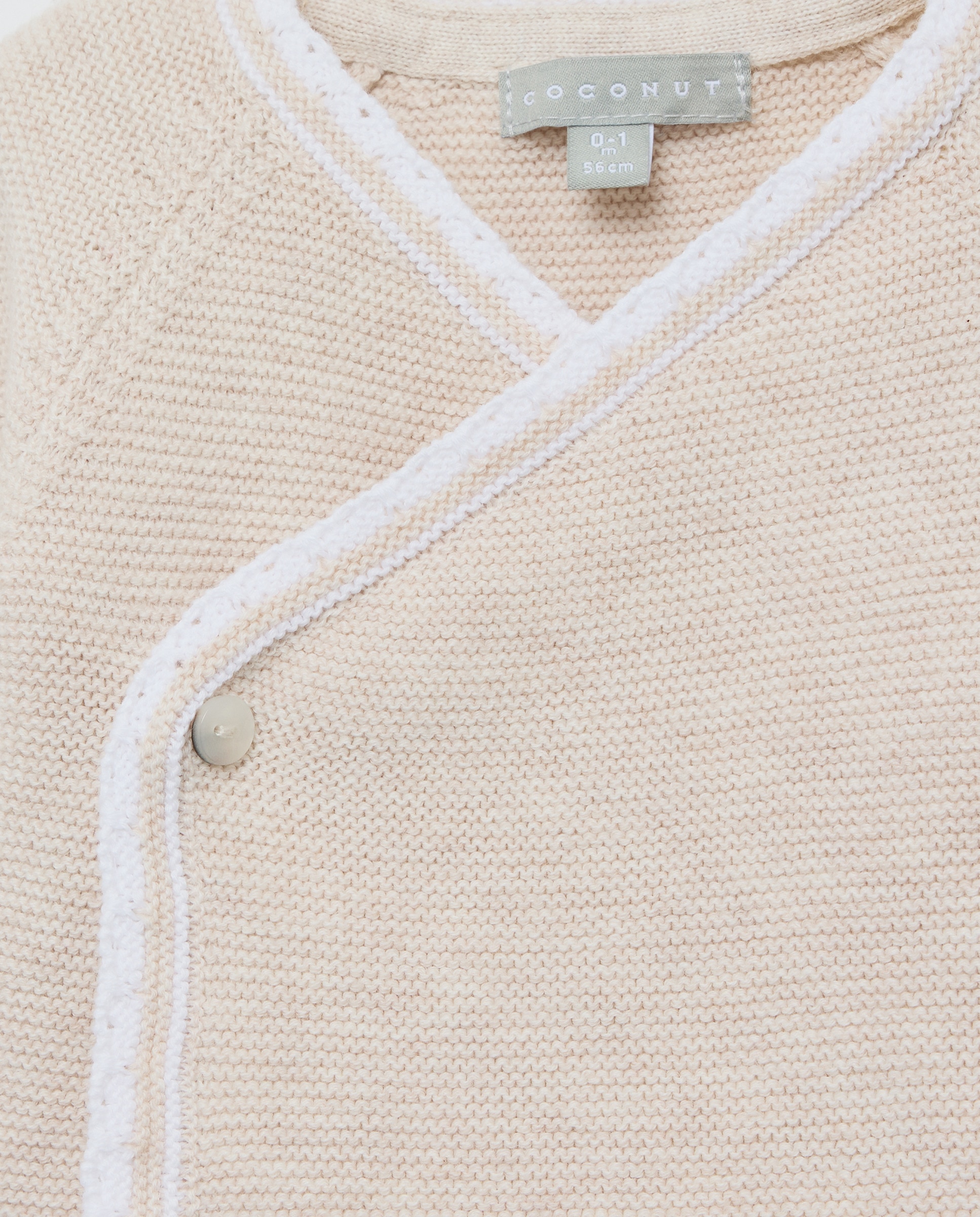 Conjunto Cruzado de 2 Peças de Tricot de Bebé com Manga Comprida e Botão Coconut El Corte Inglés Torrado-4