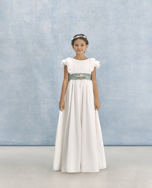 Imagen 0 de Vestido de comunión con volantes LUCIDA