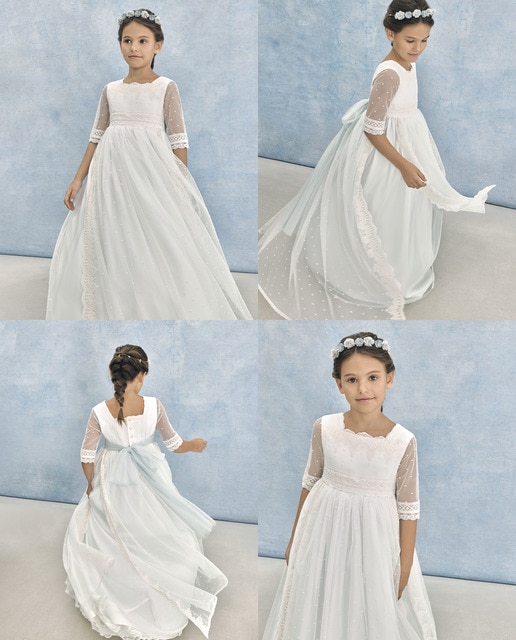 Imagen 0 de Vestido de comunión manga francesa  SARIN