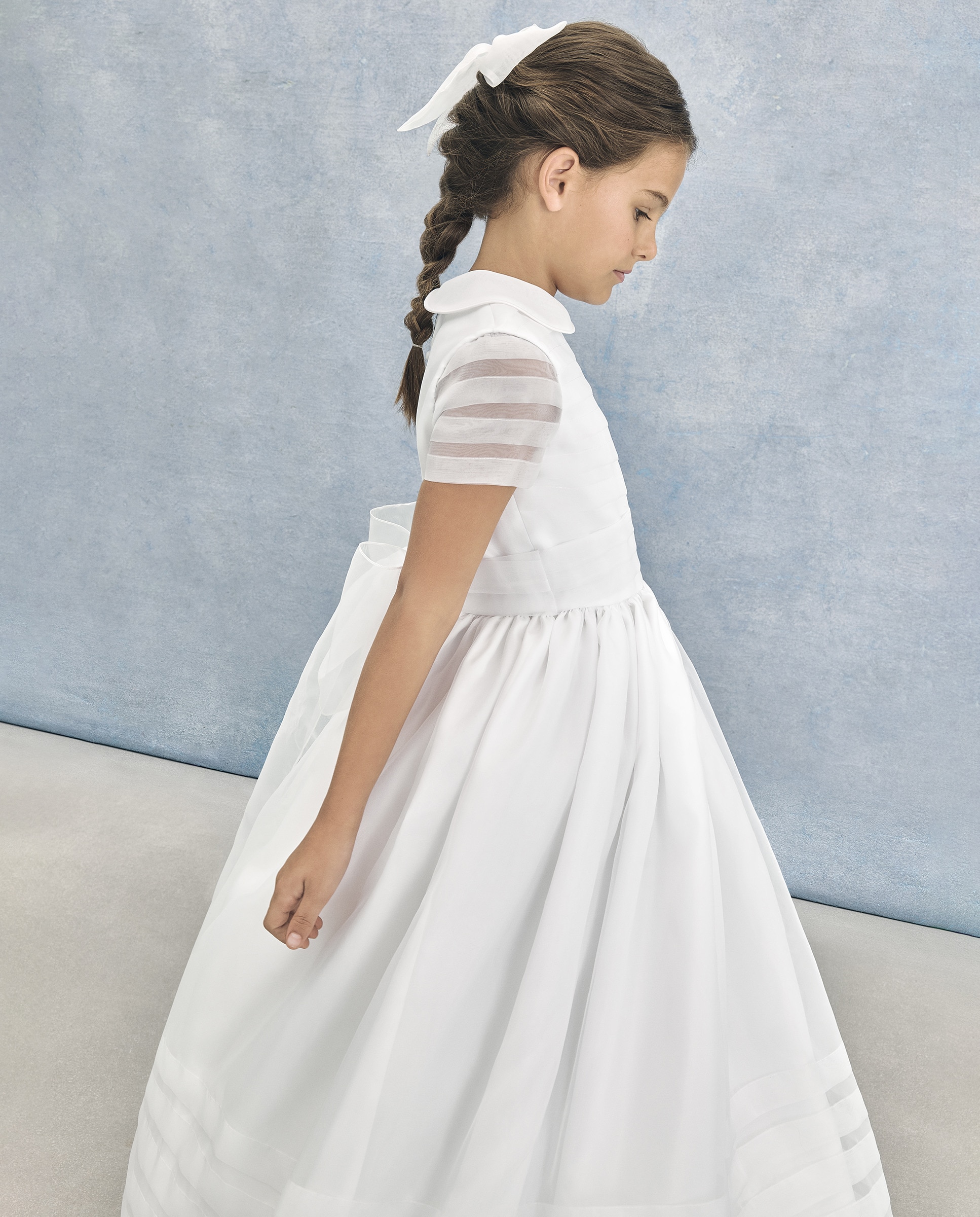 Vestido de comunhão Branco-3