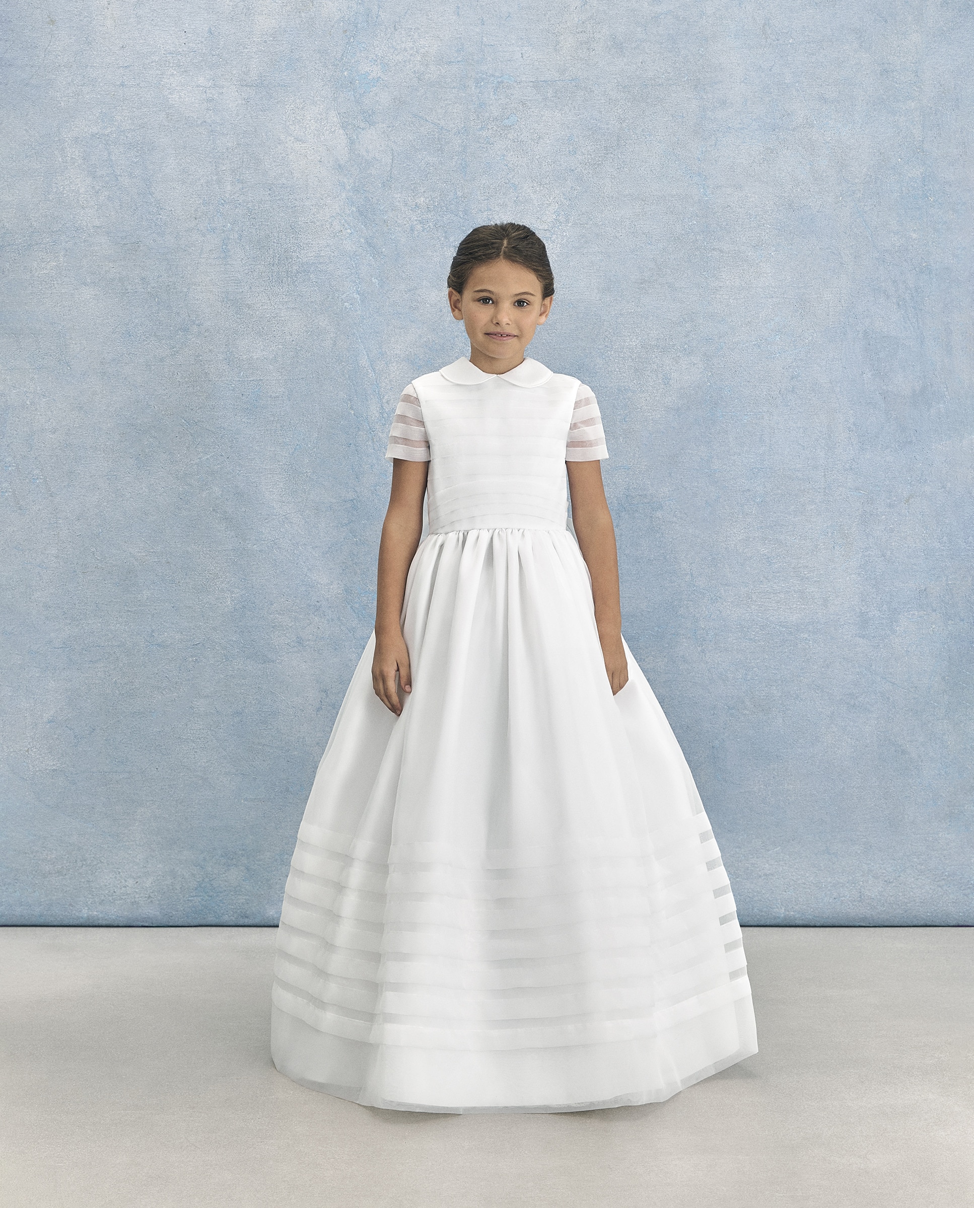 Vestido de comunhão Branco-4