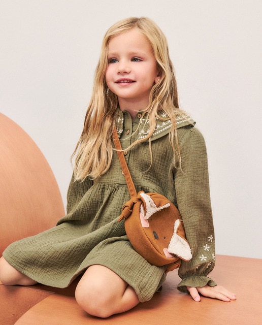 Imagem 0 de Vestido de Chiffon Duplo com Bordados