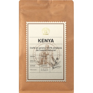 Café em Grão 100% Arábica Torrado ao Natural Kenya embalagem 250 g - Club Del Gourmet