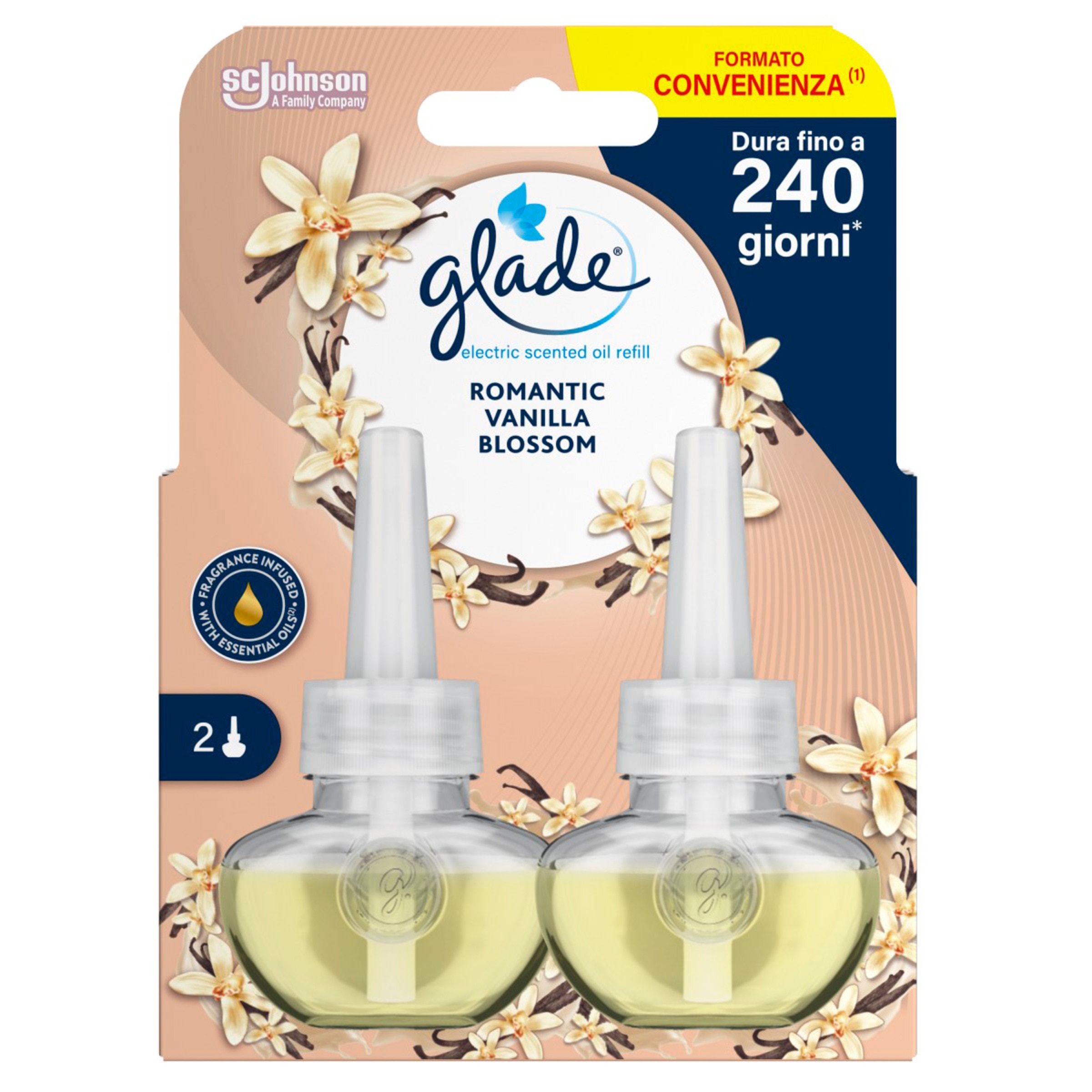 Ambientador Eléctrico Baunilha Pack 2 Recarga embalagem 20 ml