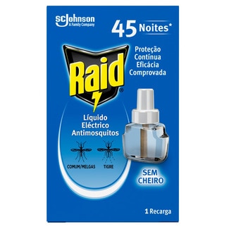 Insecticida Eléctrico Líquido 45 Noites Recarga 26 ml - Raid