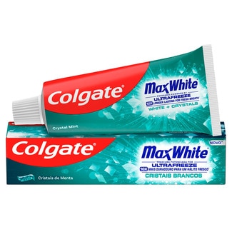 Pasta de Dentes Max White Crystal Mint embalagem 75 ml - Colgate