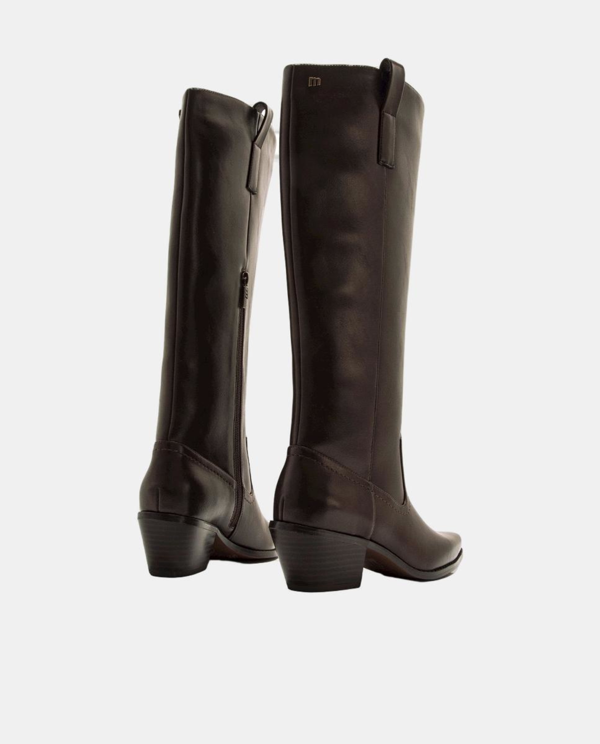 Botas Cowboy Altas Castanho-escuro-5