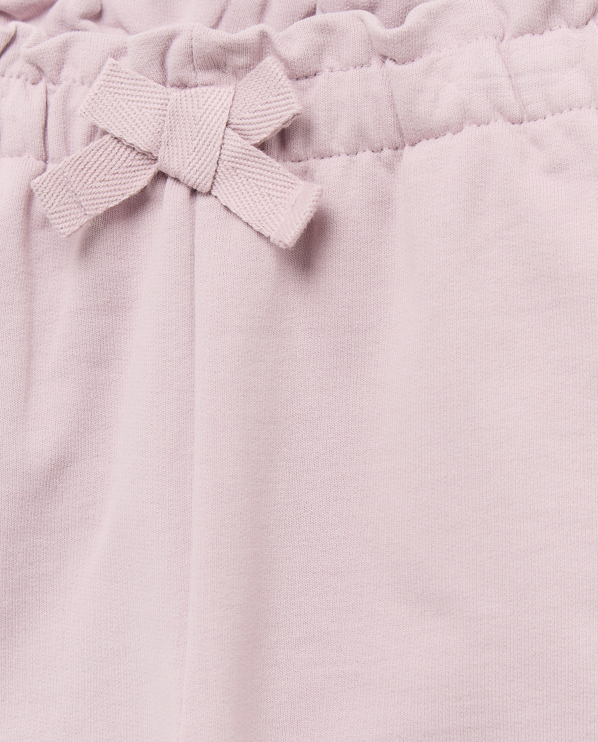 Pantalón bebé niña felpa cintura fruncida 284 Lila-3