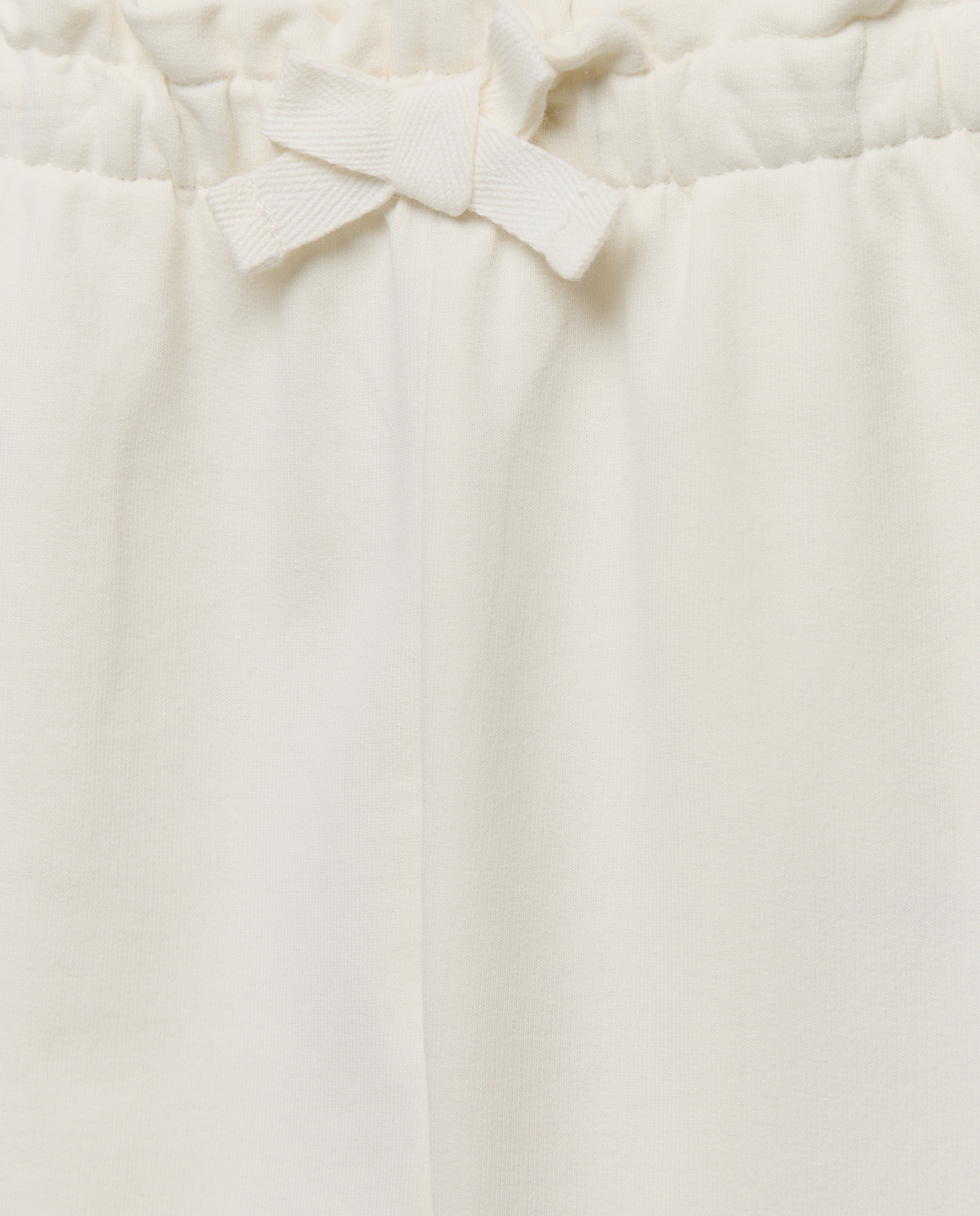 Pantalón bebé niña felpa cintura fruncida 120 Crudo-3