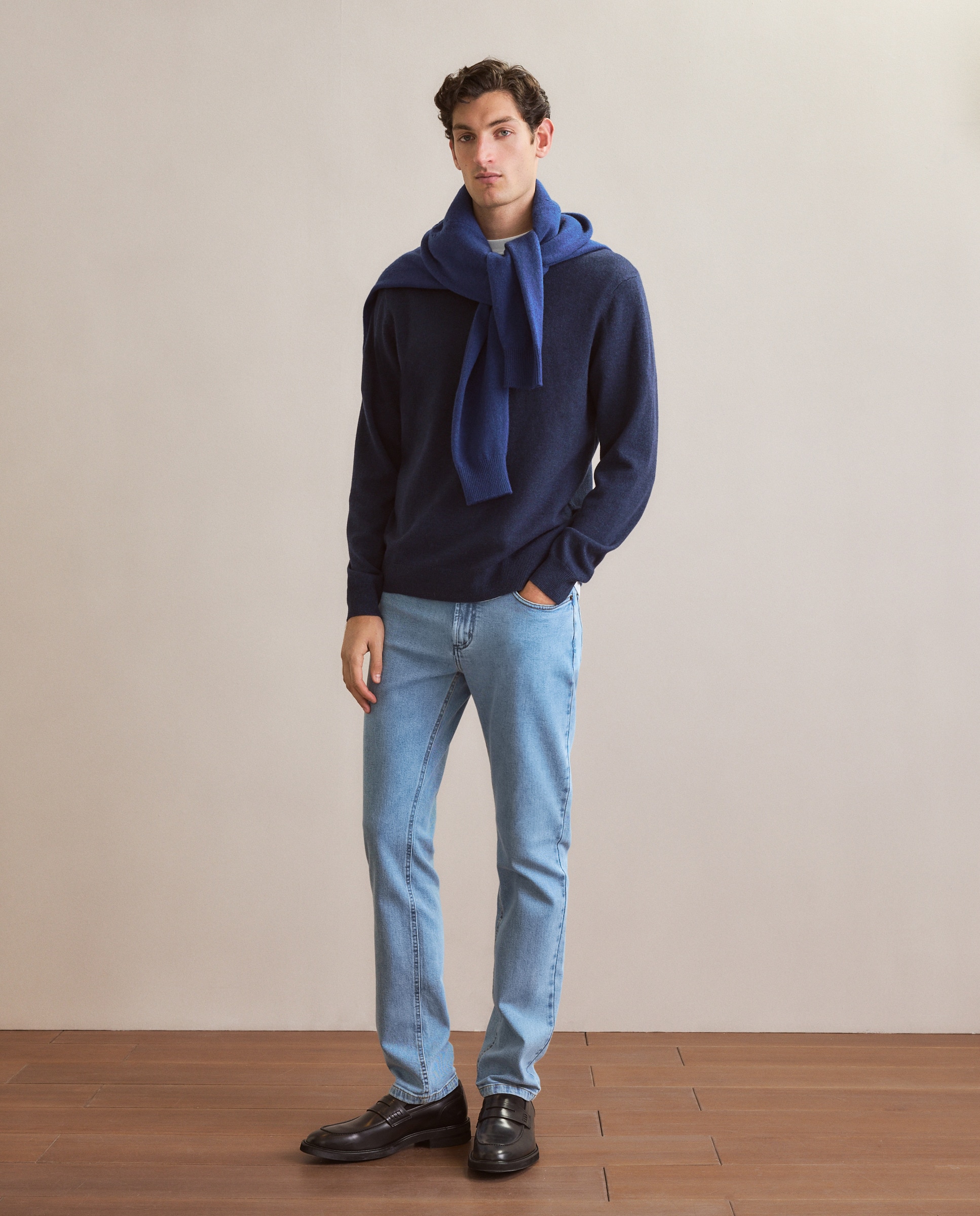 Jeans de 5 Bolsos Azul-1