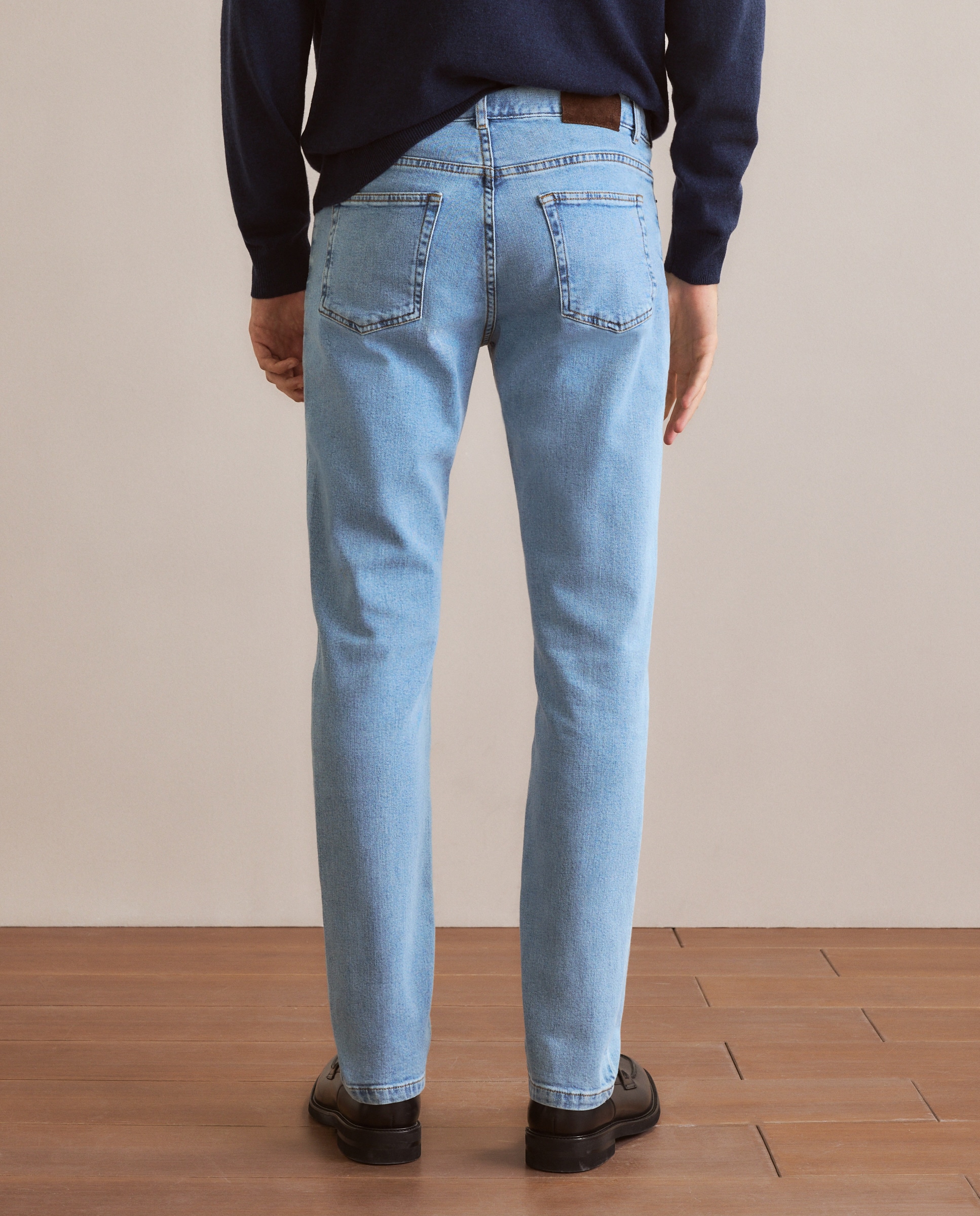 Jeans de 5 Bolsos Azul-3