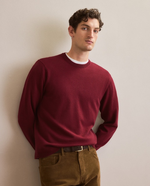 Imagen 0 de Jersey cuello redondo liso lana cashmere