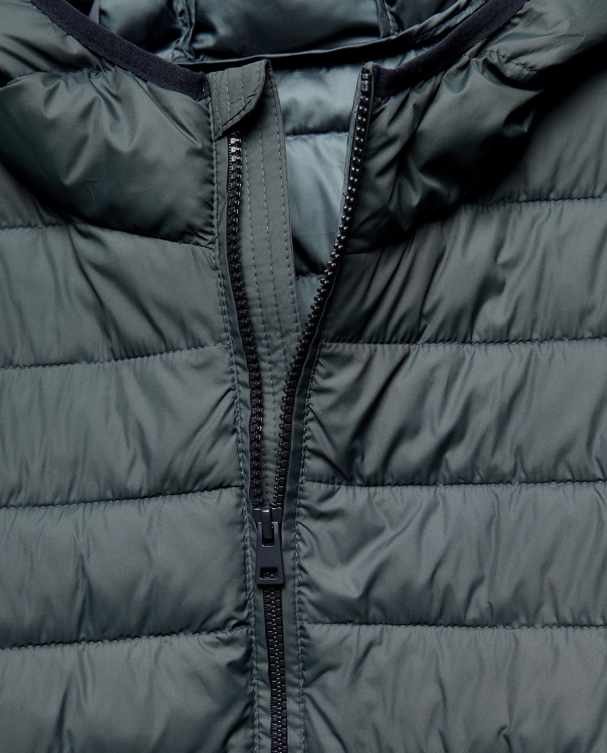 Chaqueta hombre ultraligera capucha con relleno reciclado 520 Kaki-5