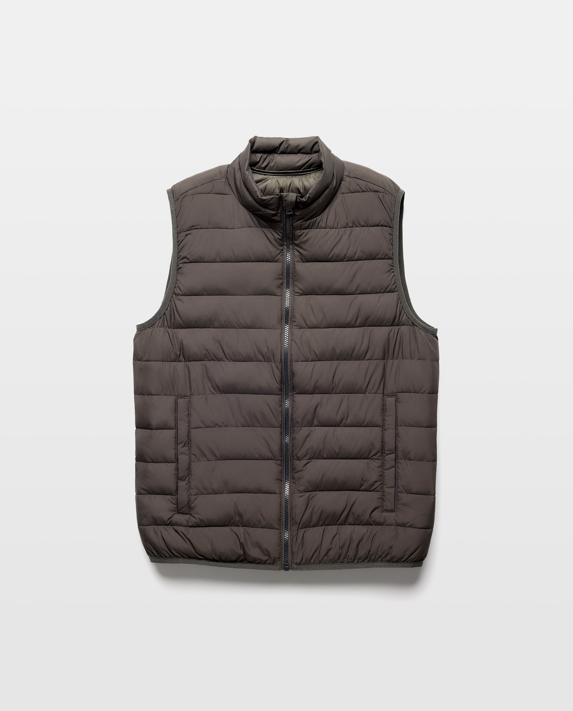Chaleco hombre ultraligero con relleno reciclado 530 Verde oscuro-4