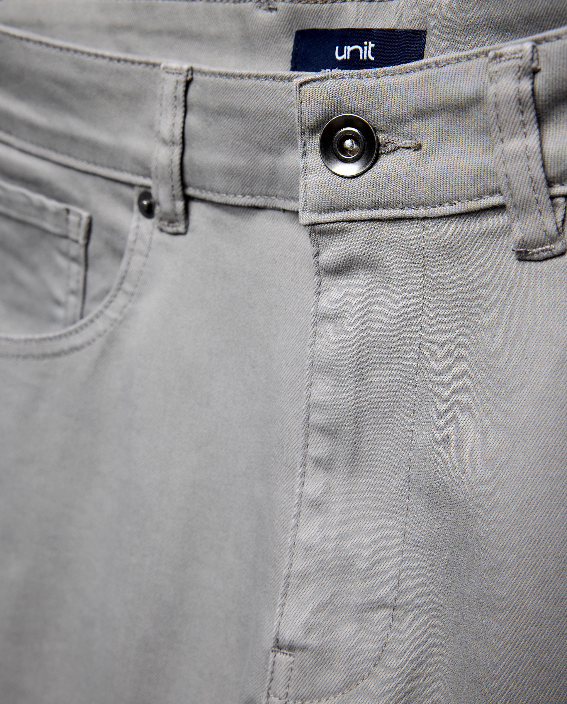Pantalón hombre cinco bolsillos lavado regular fit 830 Antracita-5